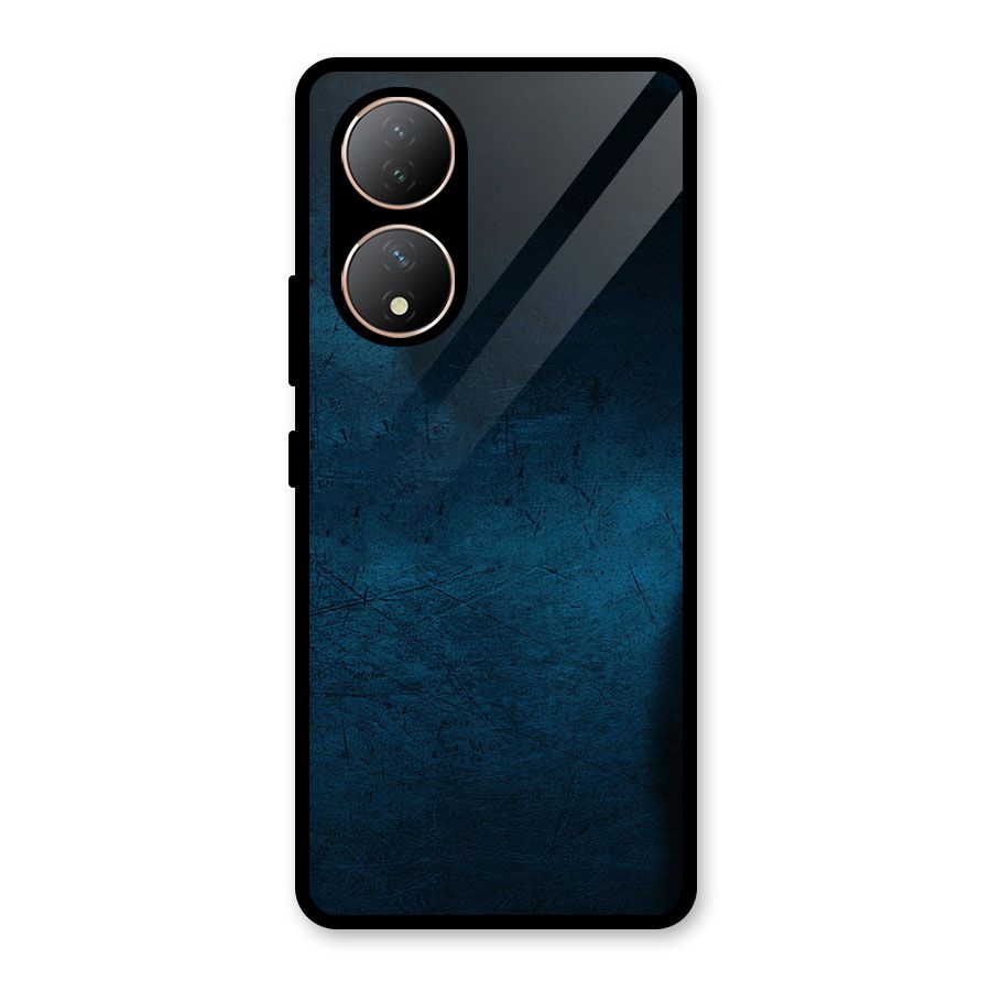 Royal Blue Glass Back Case for Vivo Y100A
