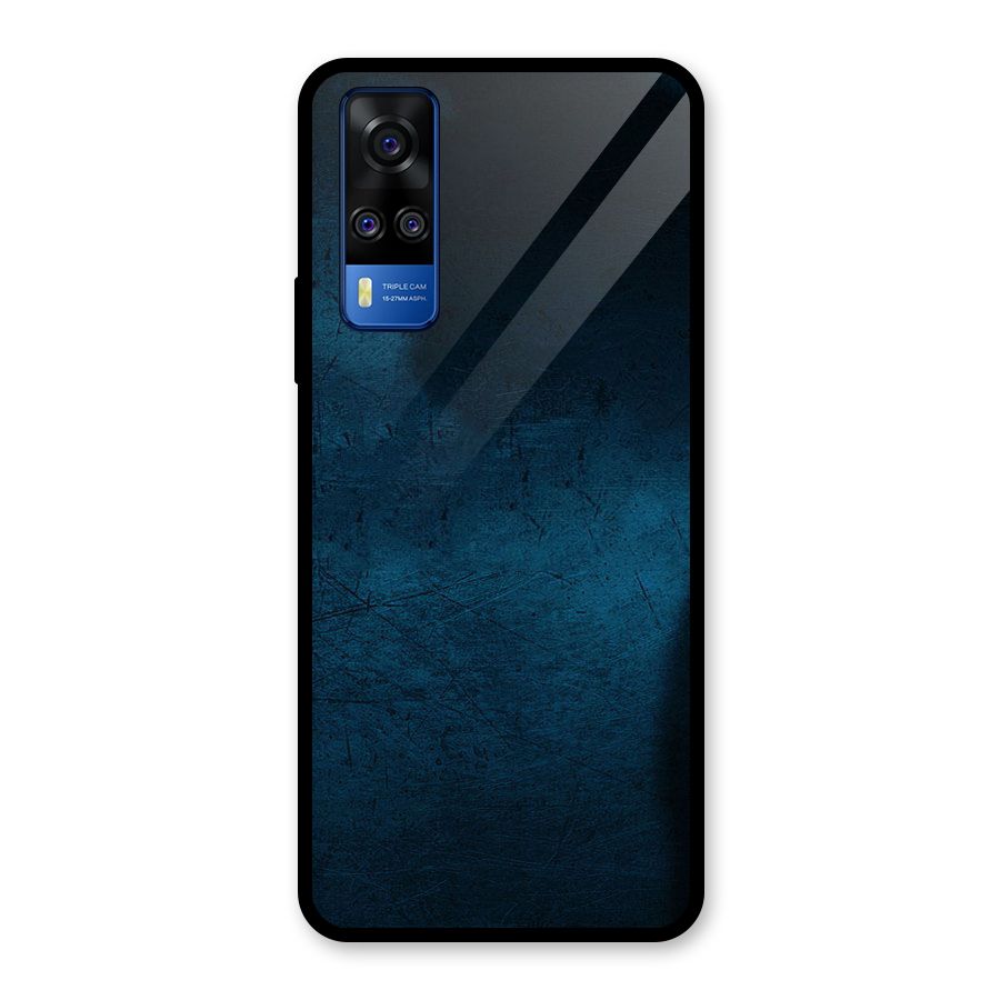Royal Blue Glass Back Case for Vivo Y31