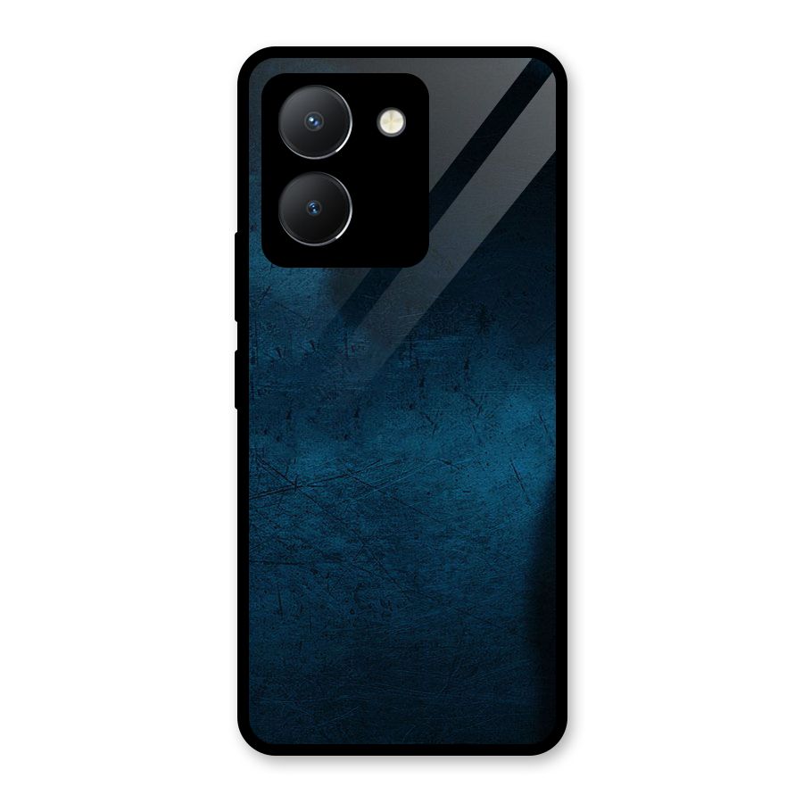 Royal Blue Glass Back Case for Vivo Y36