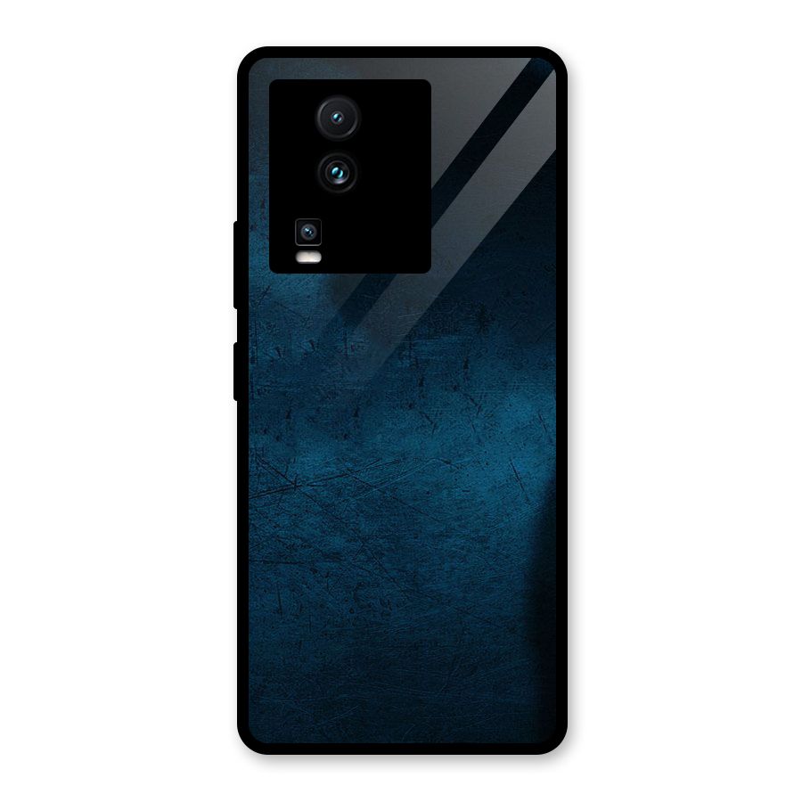 Royal Blue Glass Back Case for Vivo iQOO Neo 7 Pro