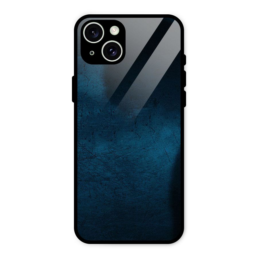 Royal Blue Glass Back Case for iPhone 15 Plus
