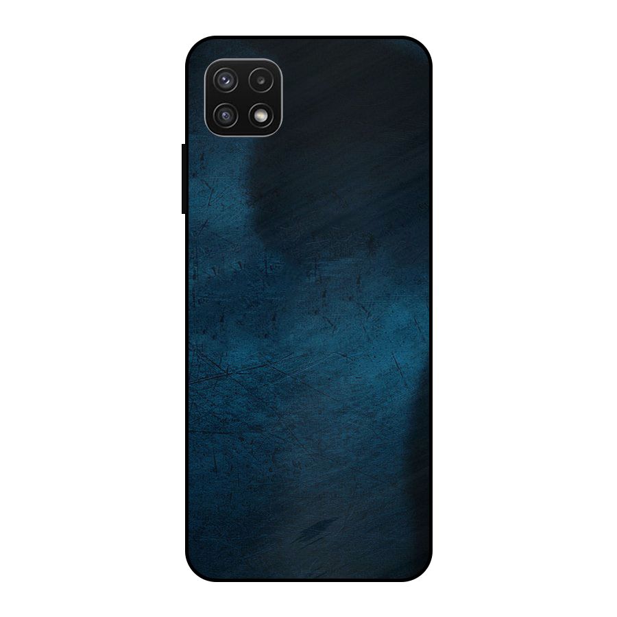 Royal Blue Metal Back Case for Galaxy A22 5G