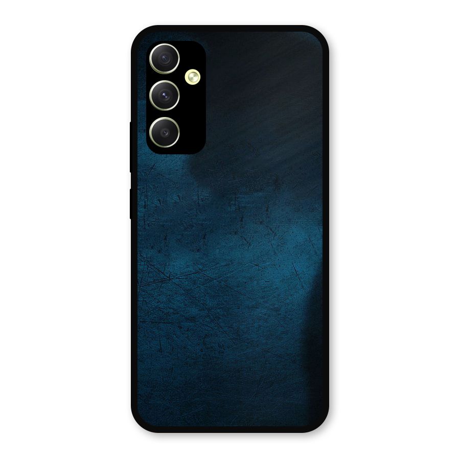 Royal Blue Metal Back Case for Galaxy A34
