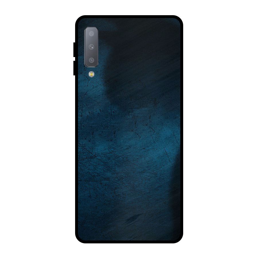Royal Blue Metal Back Case for Galaxy A7 (2018)