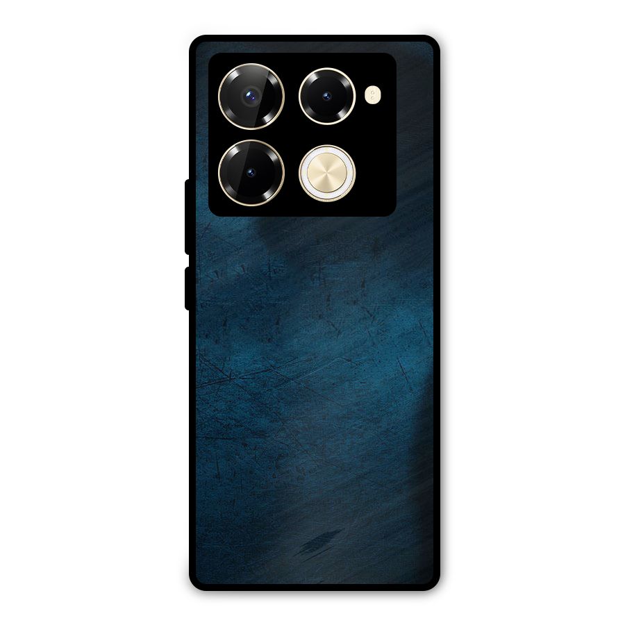 Royal Blue Metal Back Case for Infinix Note 40 Pro