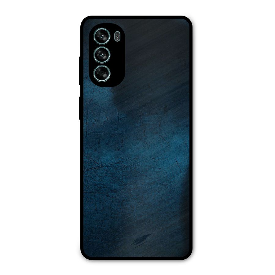 Royal Blue Metal Back Case for Moto G62
