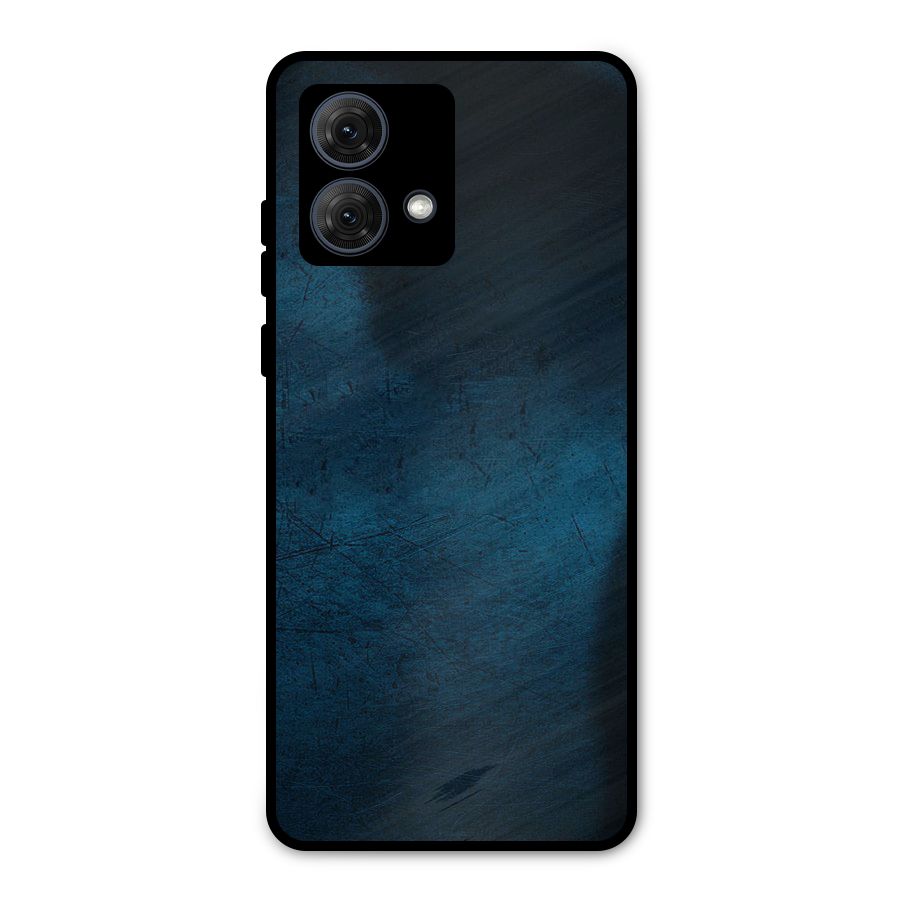 Royal Blue Metal Back Case for Moto G84