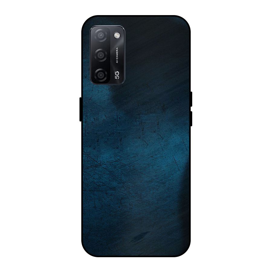 Royal Blue Metal Back Case for Oppo A53s 5G