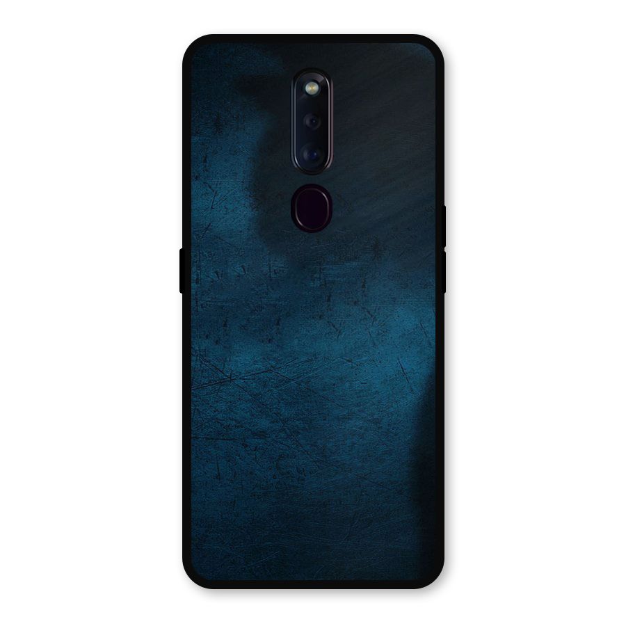 Royal Blue Metal Back Case for Oppo F11 Pro