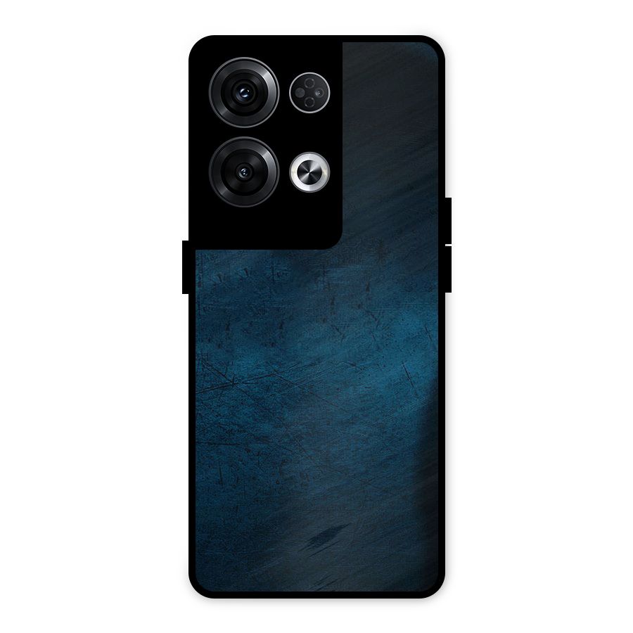 Royal Blue Metal Back Case for Oppo Reno8 Pro 5G