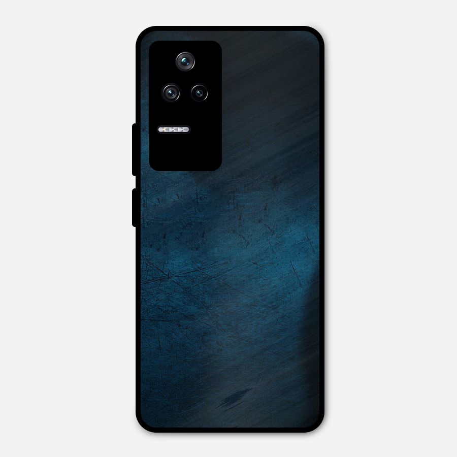 Royal Blue Metal Back Case for Poco F4 5G