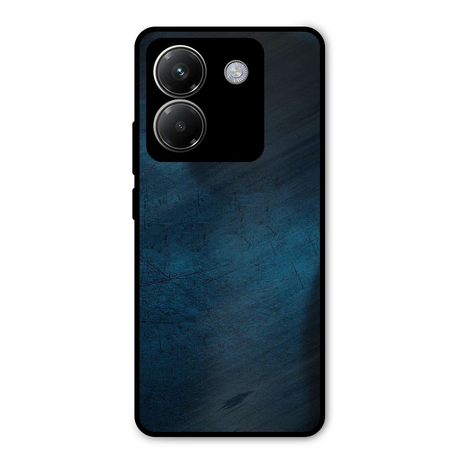 Royal Blue Metal Back Case for Poco M7 Pro 5G