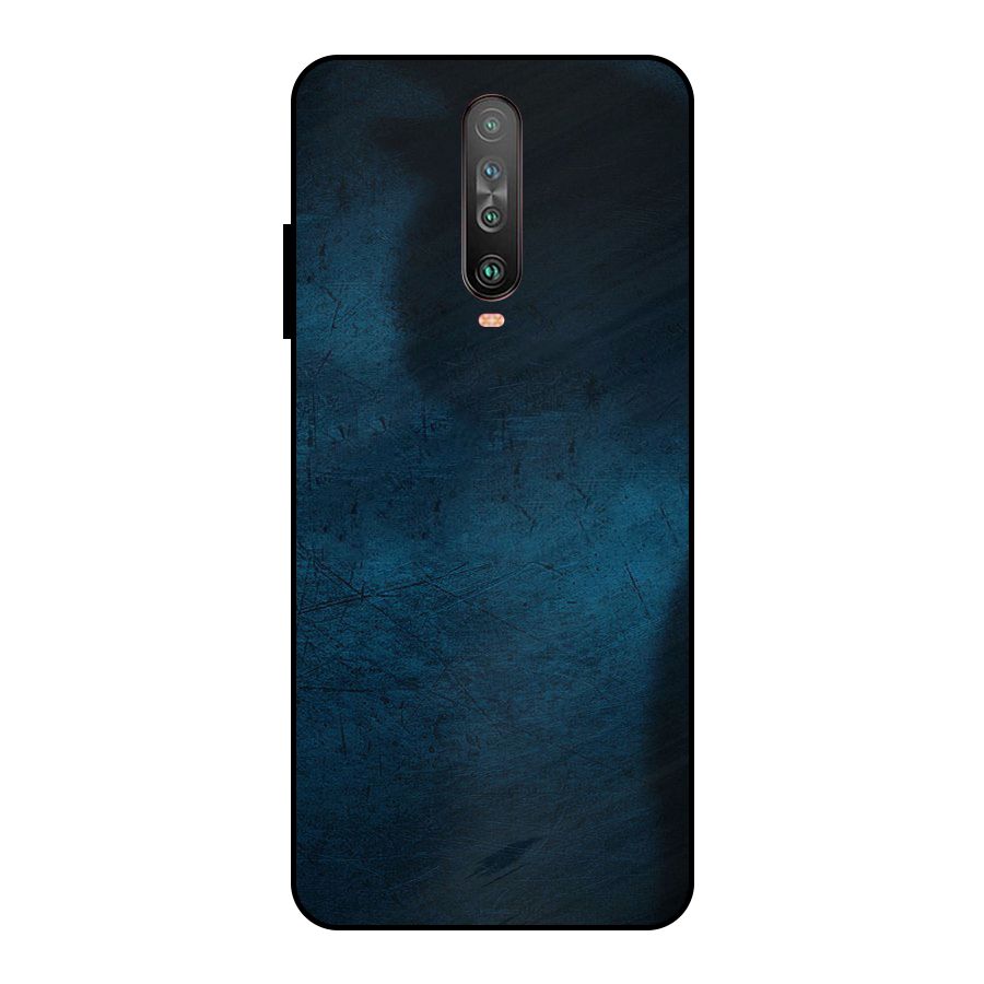 Royal Blue Metal Back Case for Poco X2