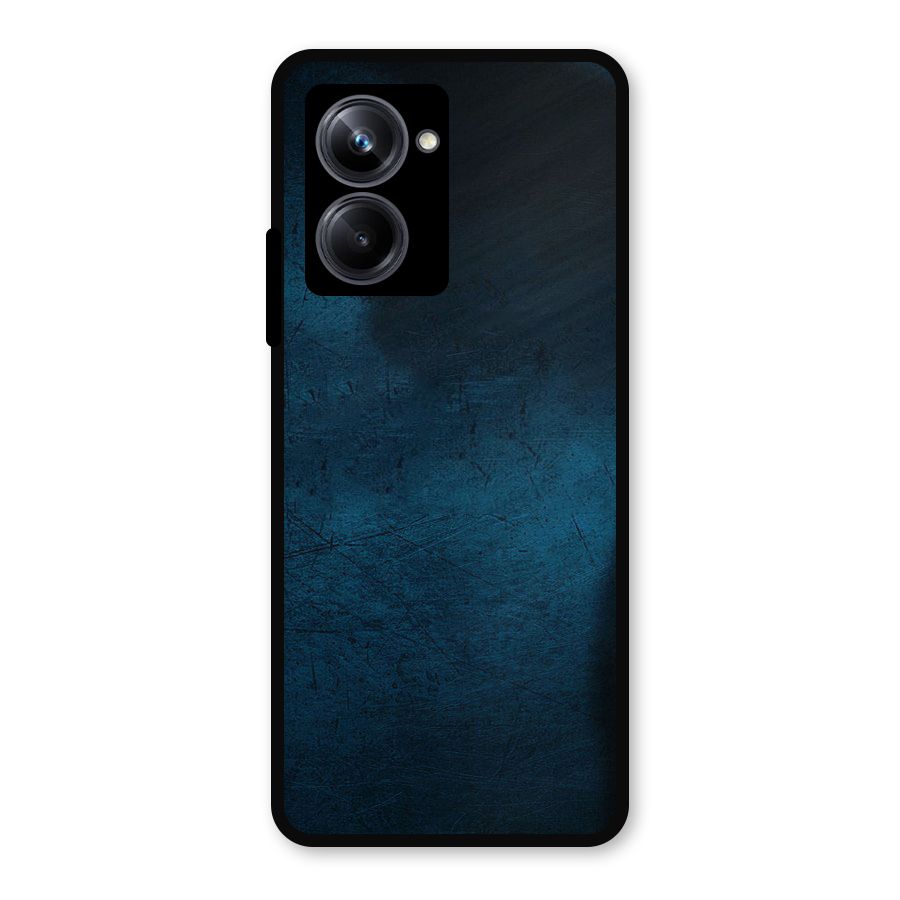 Royal Blue Metal Back Case for Realme 10 Pro