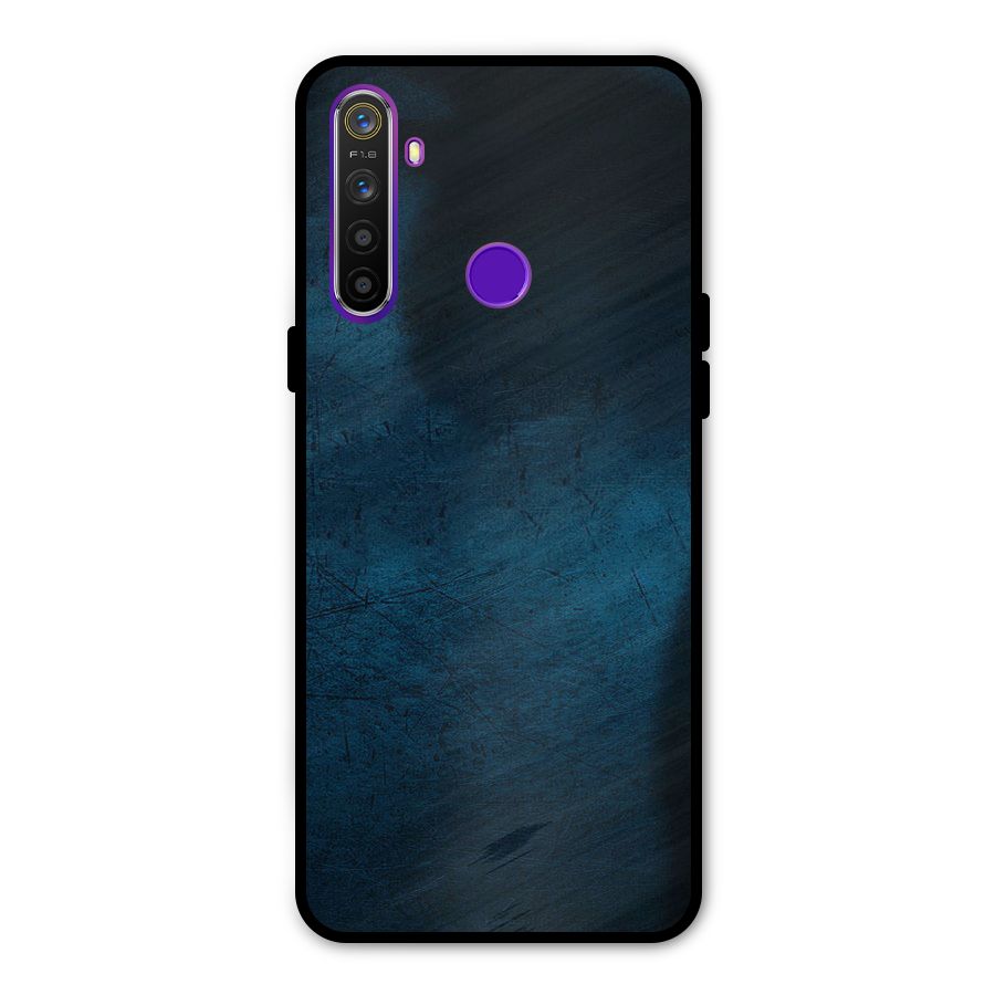 Royal Blue Metal Back Case for Realme 5