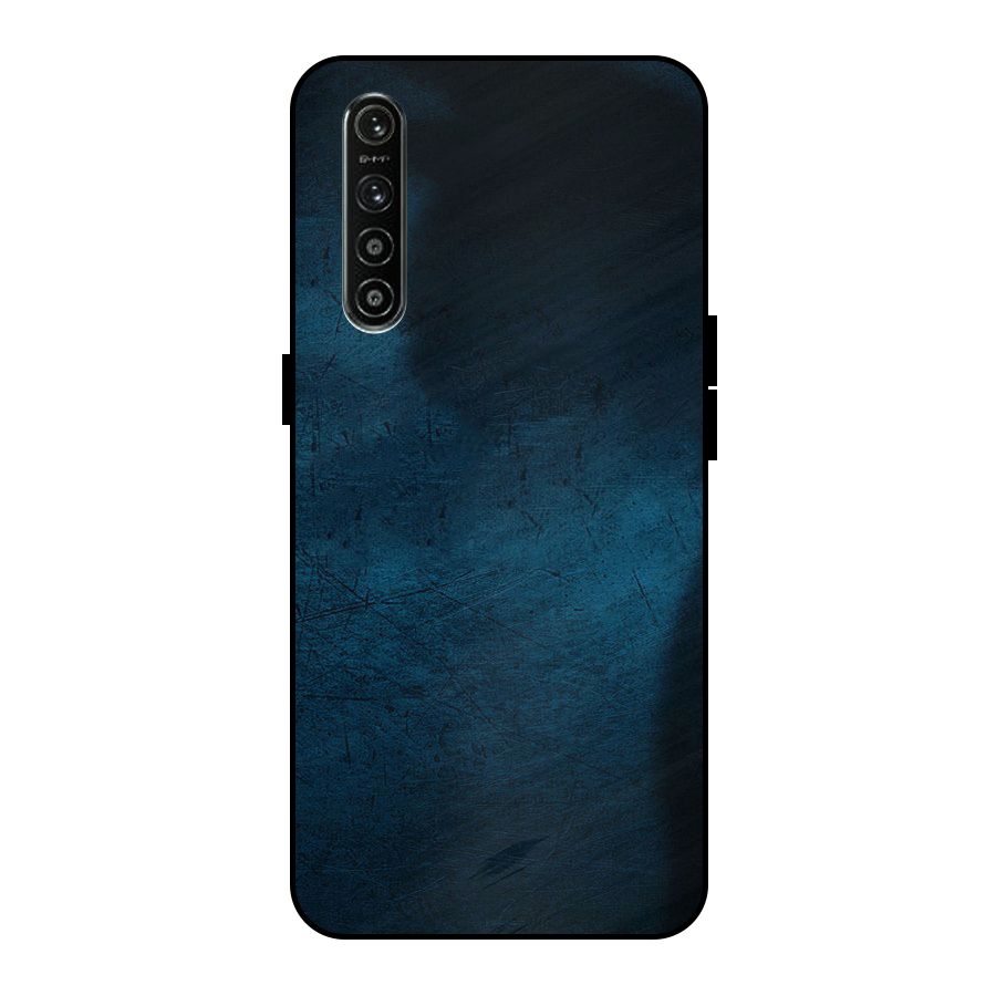 Royal Blue Metal Back Case for Realme XT