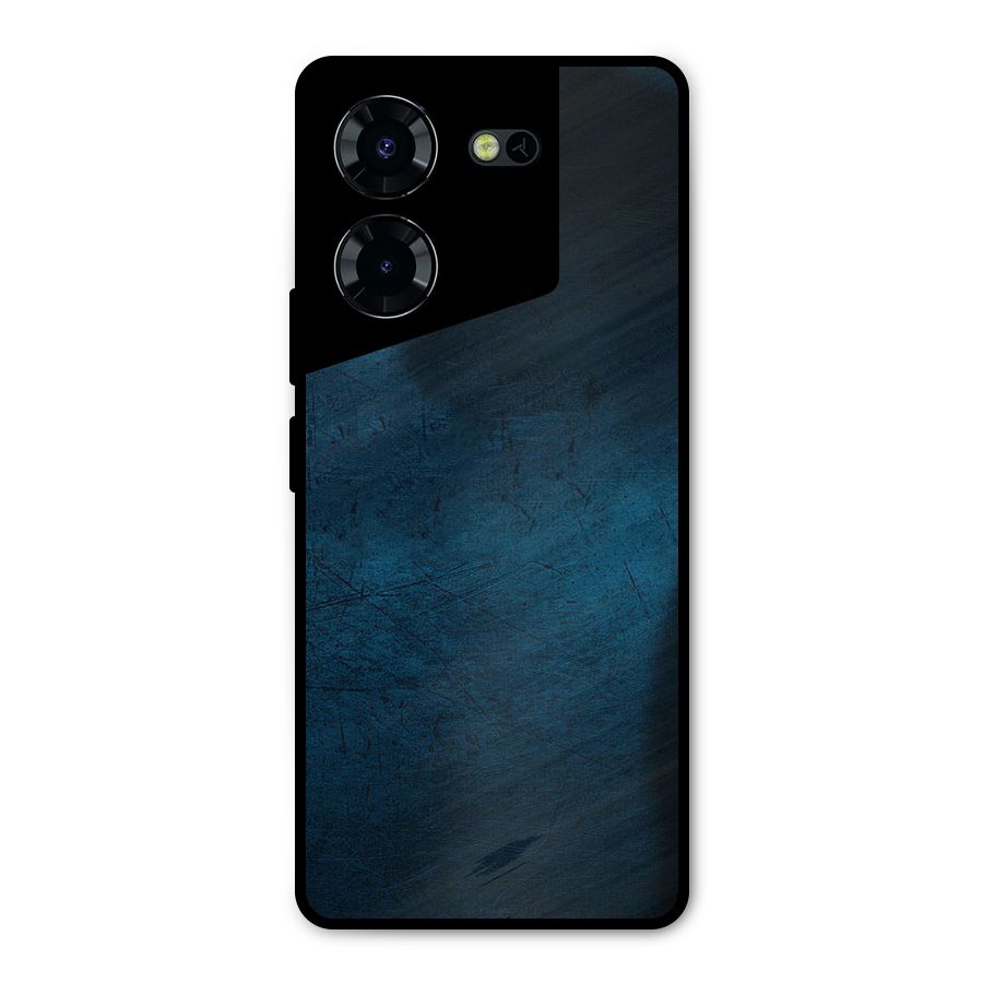 Royal Blue Metal Back Case for Tecno Pova 5 Pro 5G