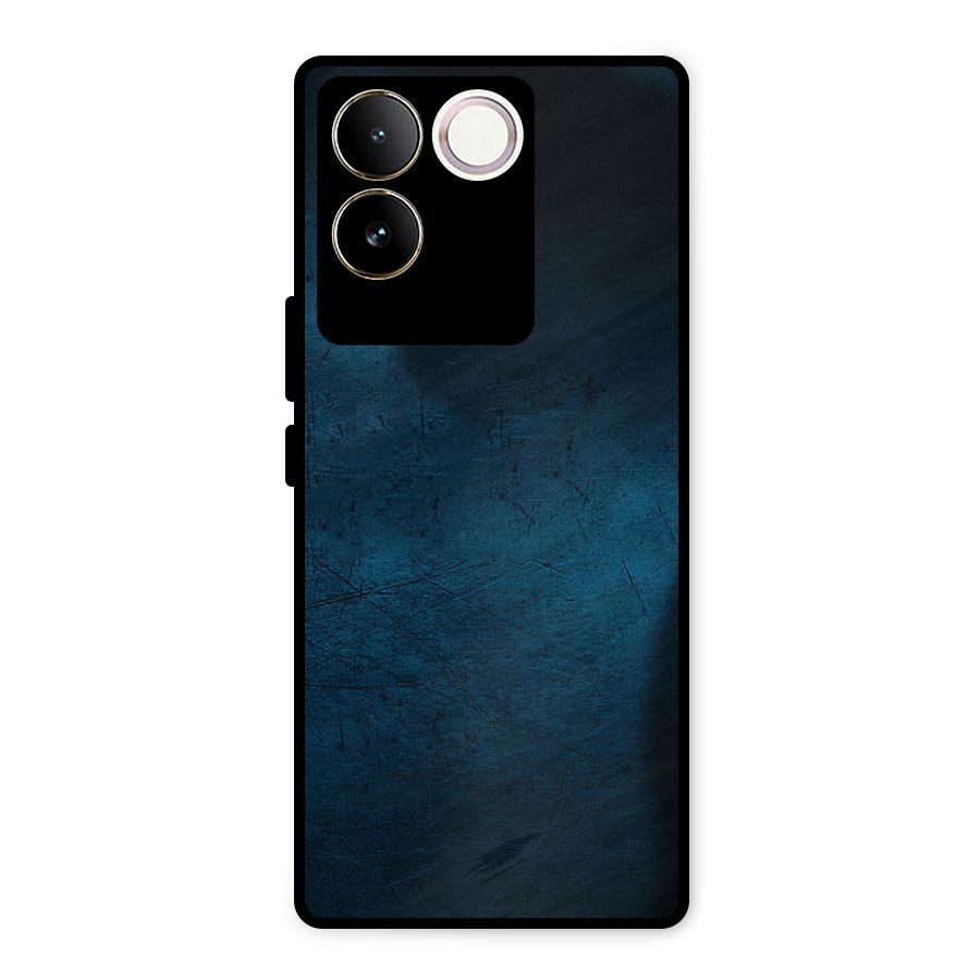 Royal Blue Metal Back Case for Vivo T2 Pro