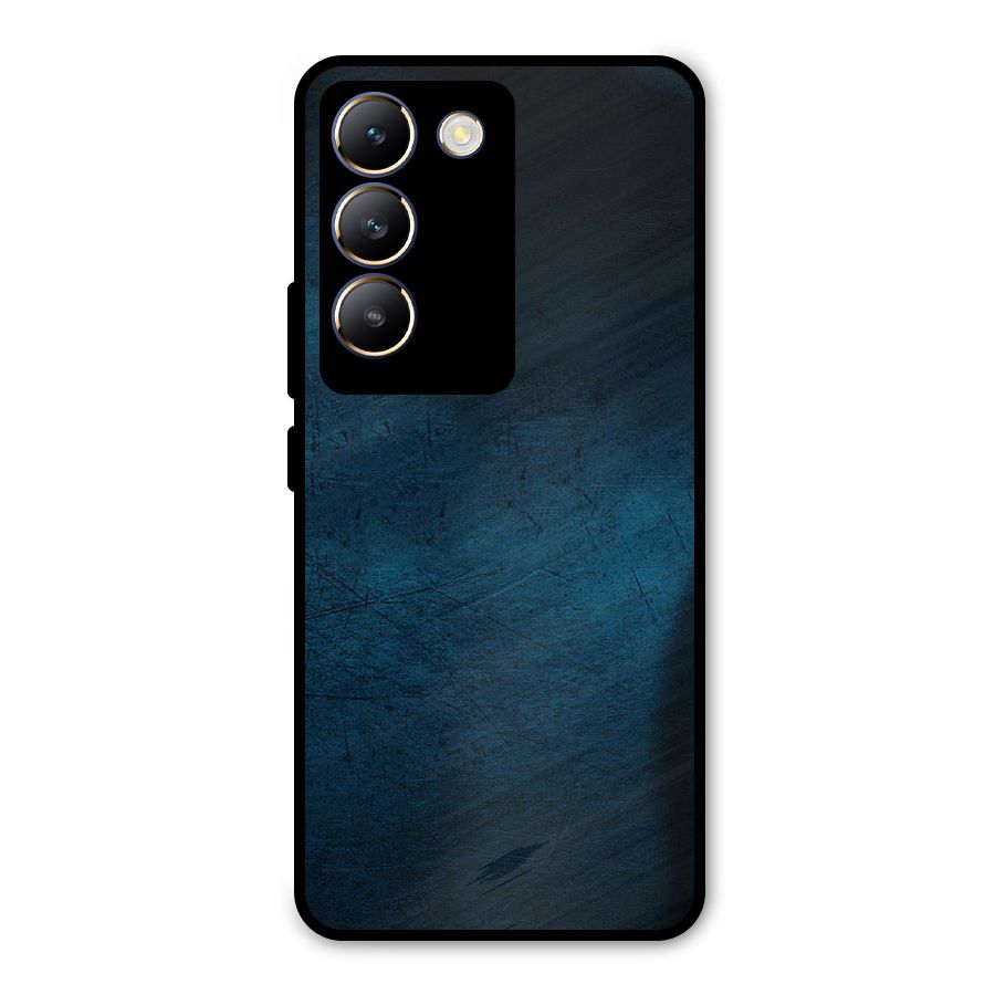 Royal Blue Metal Back Case for Vivo T3 5G