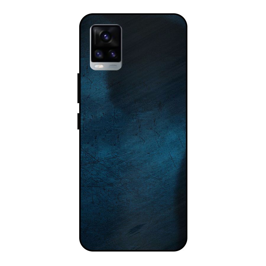 Royal Blue Metal Back Case for Vivo V20