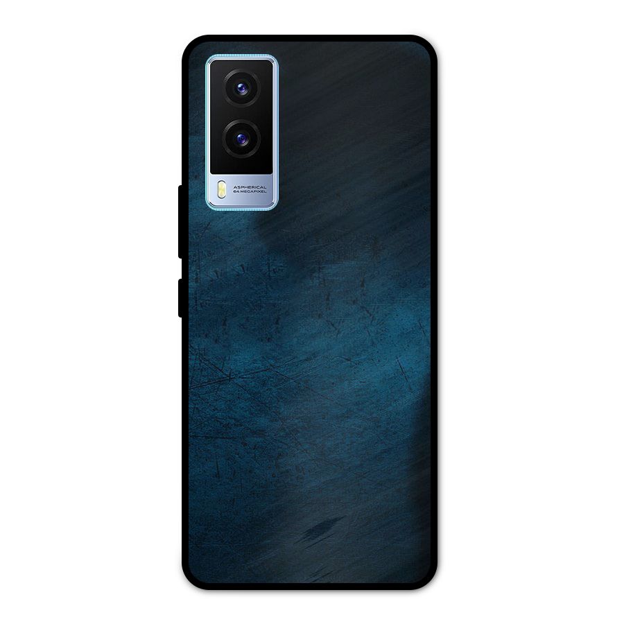 Royal Blue Metal Back Case for Vivo V21e 5G