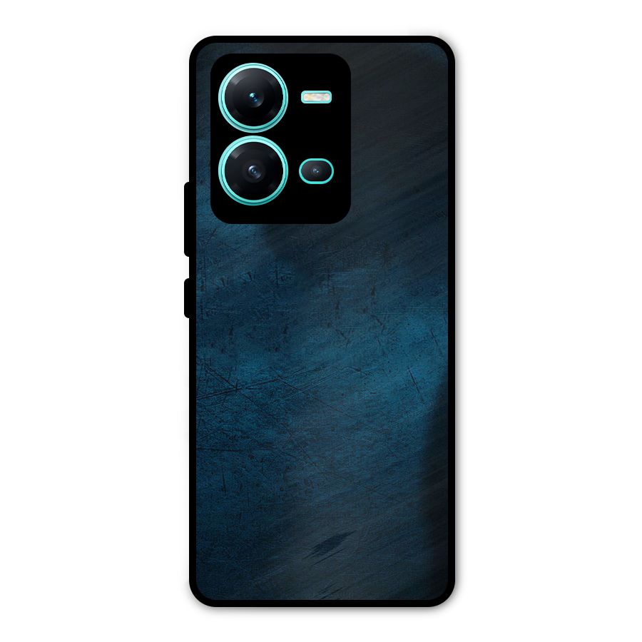 Royal Blue Metal Back Case for Vivo V25