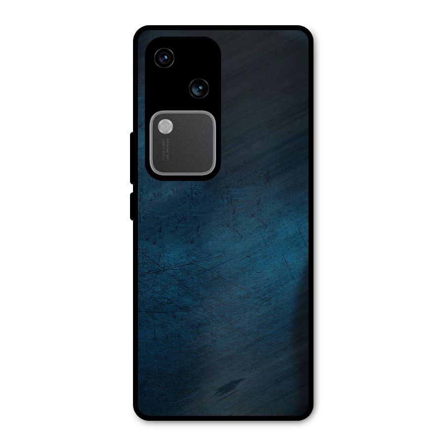 Royal Blue Metal Back Case for Vivo V30