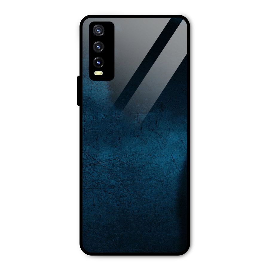 Royal Blue Metal Back Case for Vivo Y20g