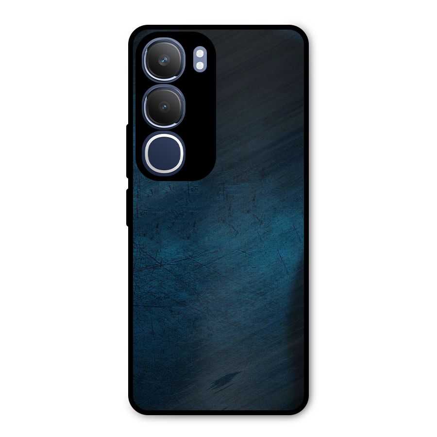 Royal Blue Metal Back Case for Vivo Y29