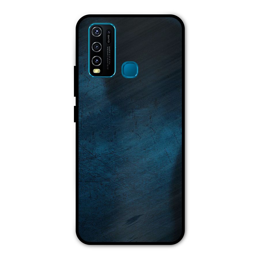 Royal Blue Metal Back Case for Vivo Y30