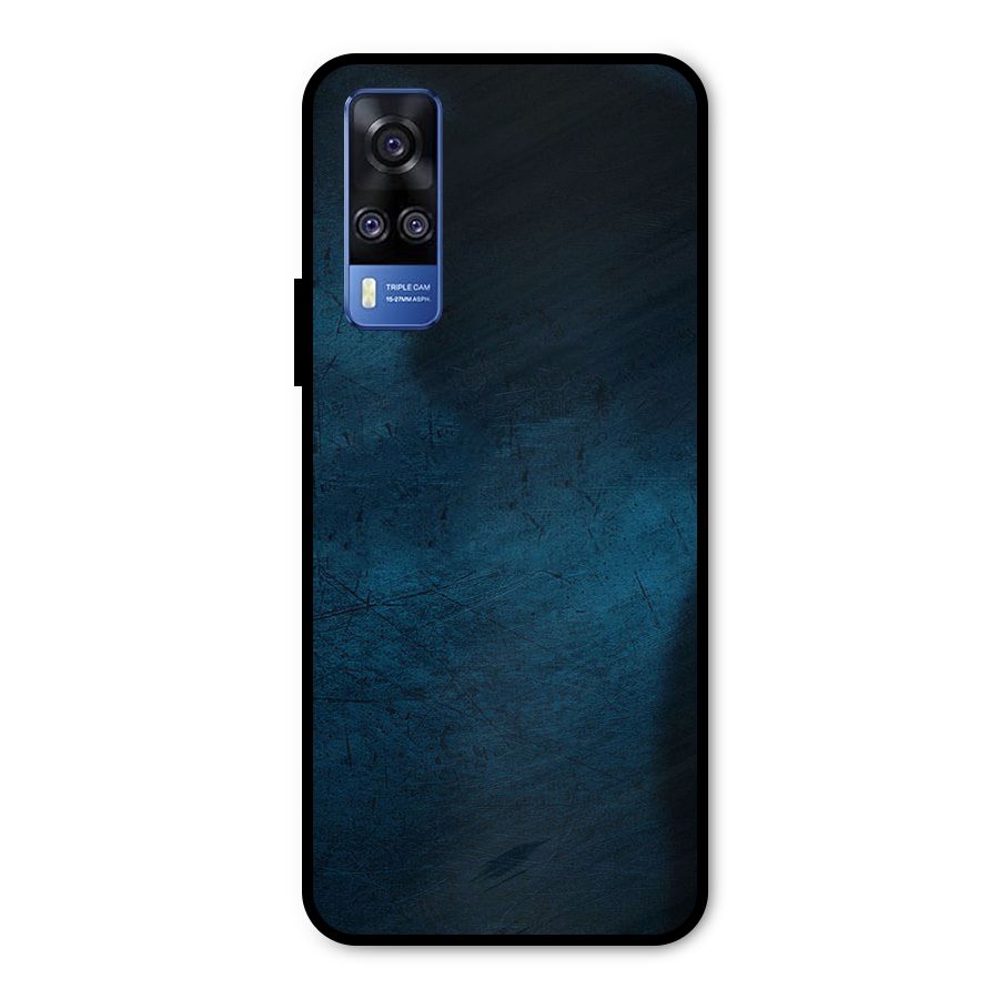 Royal Blue Metal Back Case for Vivo Y31