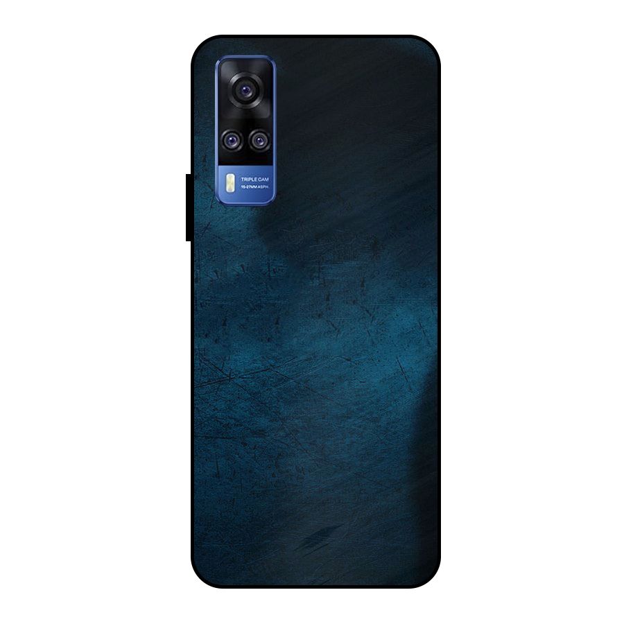 Royal Blue Metal Back Case for Vivo Y51