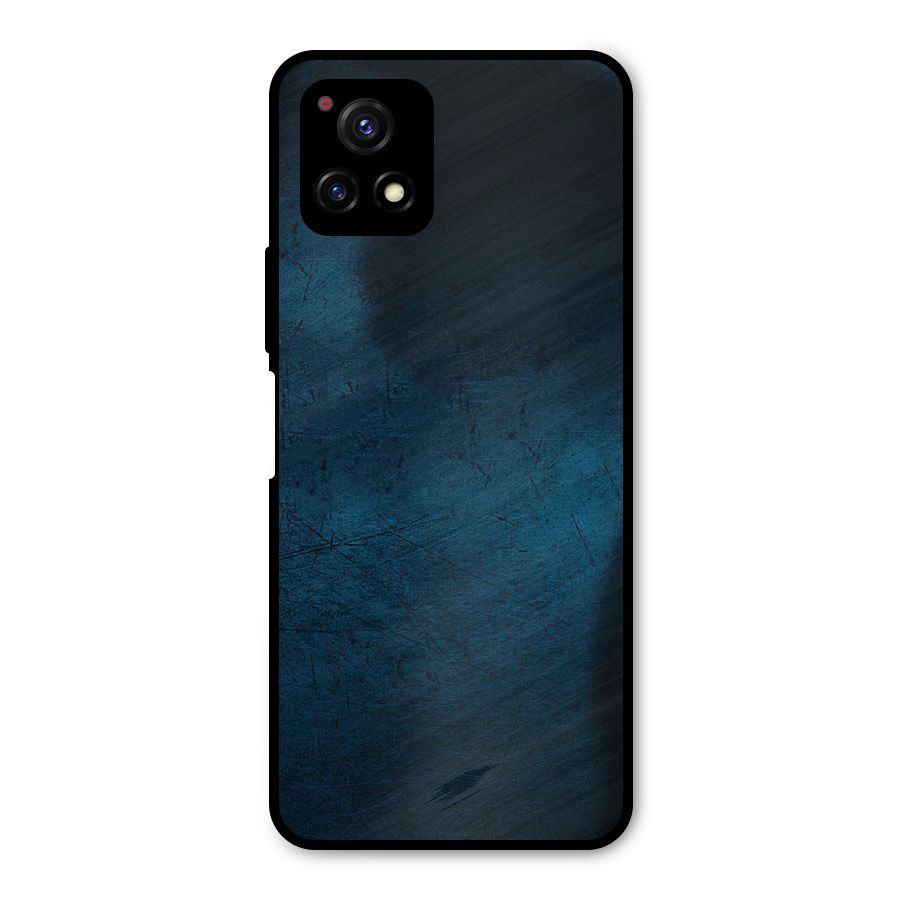 Royal Blue Metal Back Case for Vivo Y72 5G