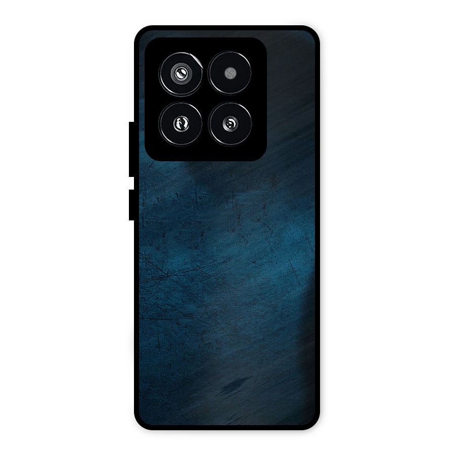 Royal Blue Metal Back Case for Xiaomi 14 Pro