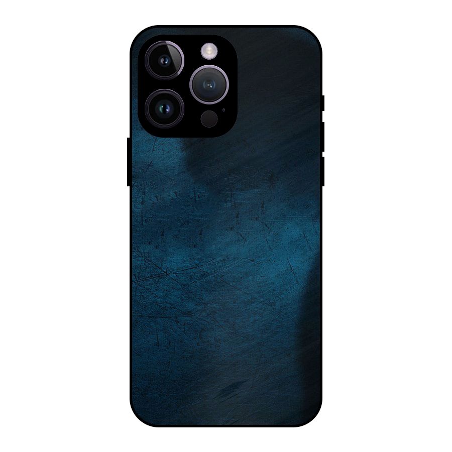 Royal Blue Metal Back Case for iPhone 14 Pro Max