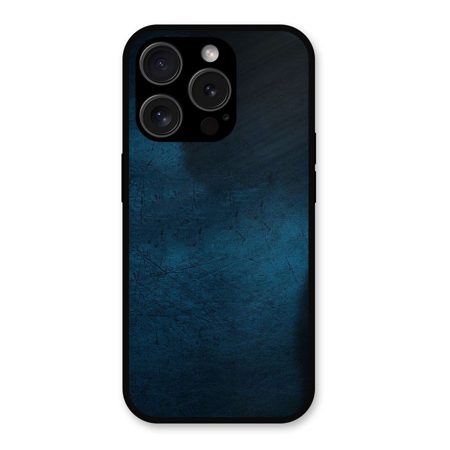 Royal Blue Metal Back Case for iPhone 15 Pro