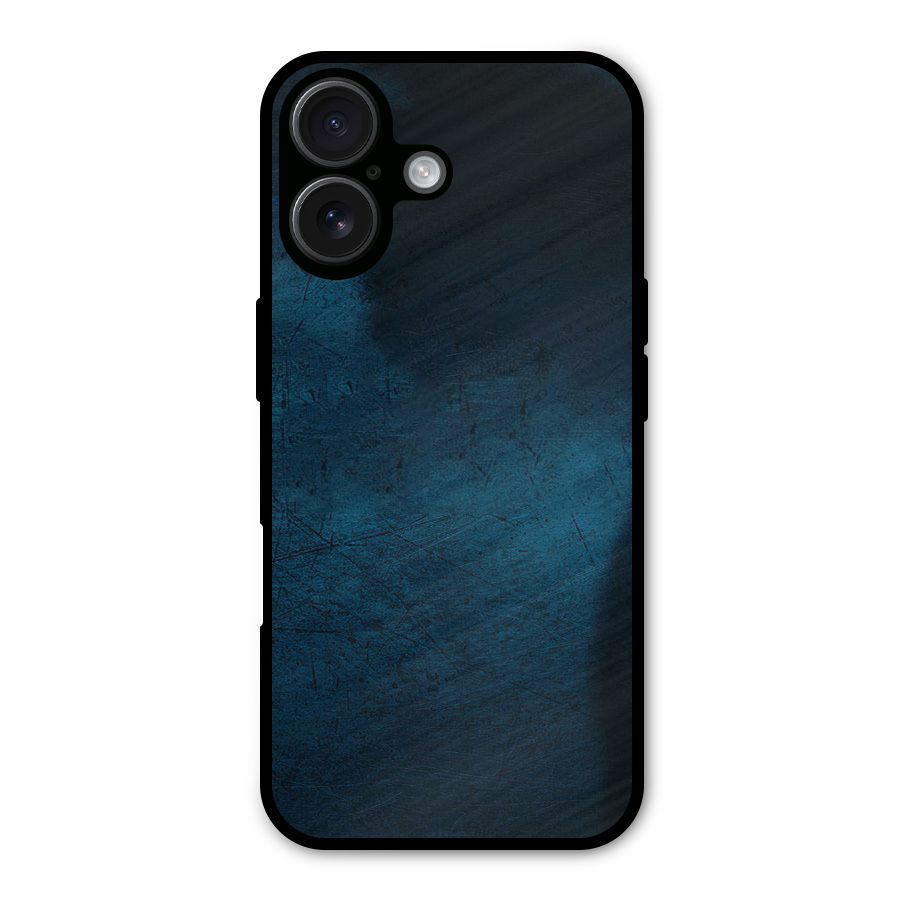 Royal Blue Metal Back Case for iPhone 16