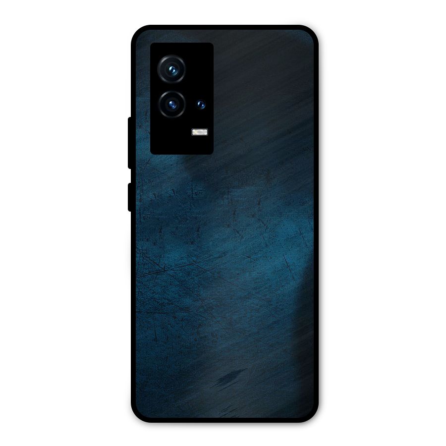 Royal Blue Metal Back Case for iQOO 9 5G