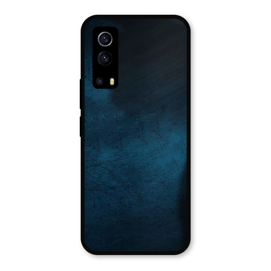 Royal Blue Metal Back Case for iQOO Z3