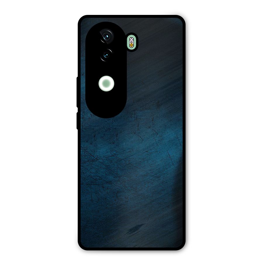 Royal Blue Metal Back Case for iQOO Z9s