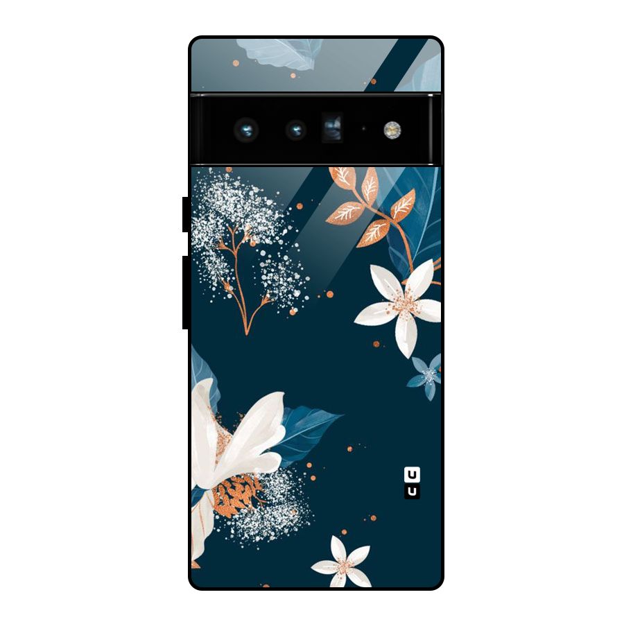 Royal Floral Glass Back Case for Google Pixel 6 Pro