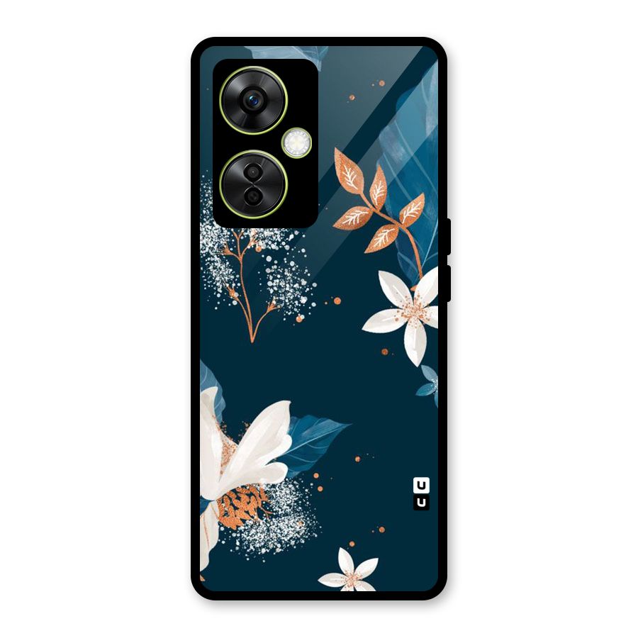 Royal Floral Glass Back Case for OnePlus Nord CE 3 Lite