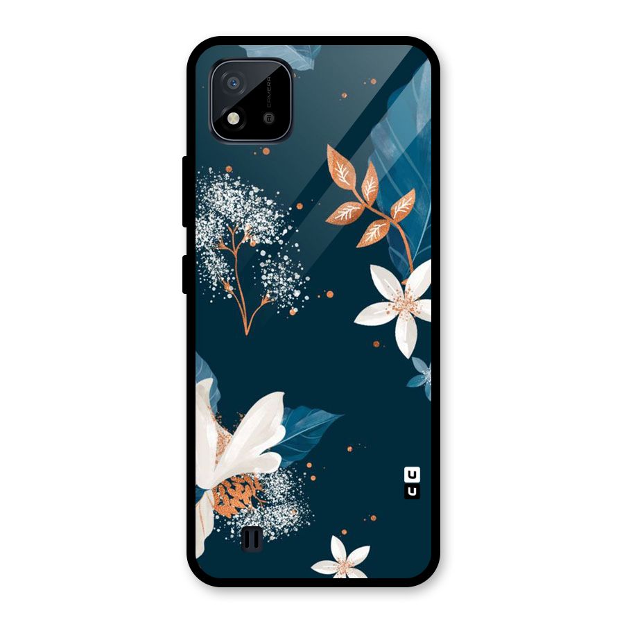 Royal Floral Glass Back Case for Realme C11 2021