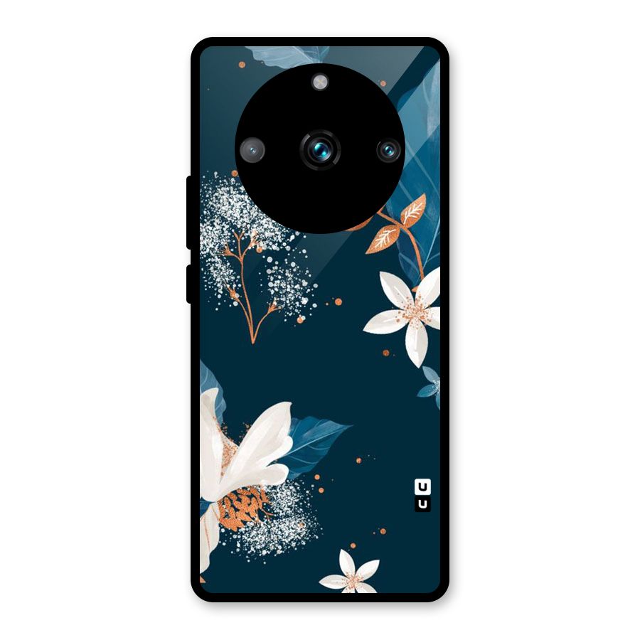 Royal Floral Glass Back Case for Realme Narzo 60 Pro