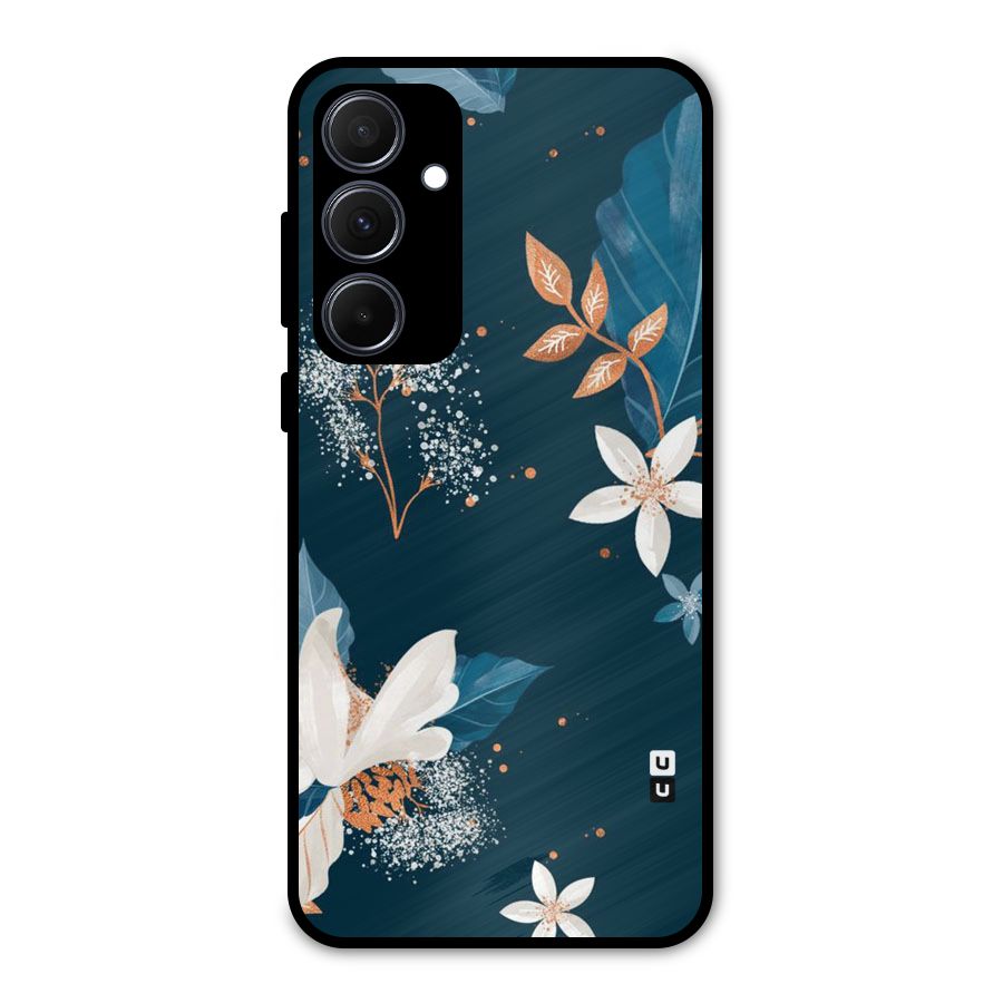 Royal Floral Metal Back Case for Galaxy A35