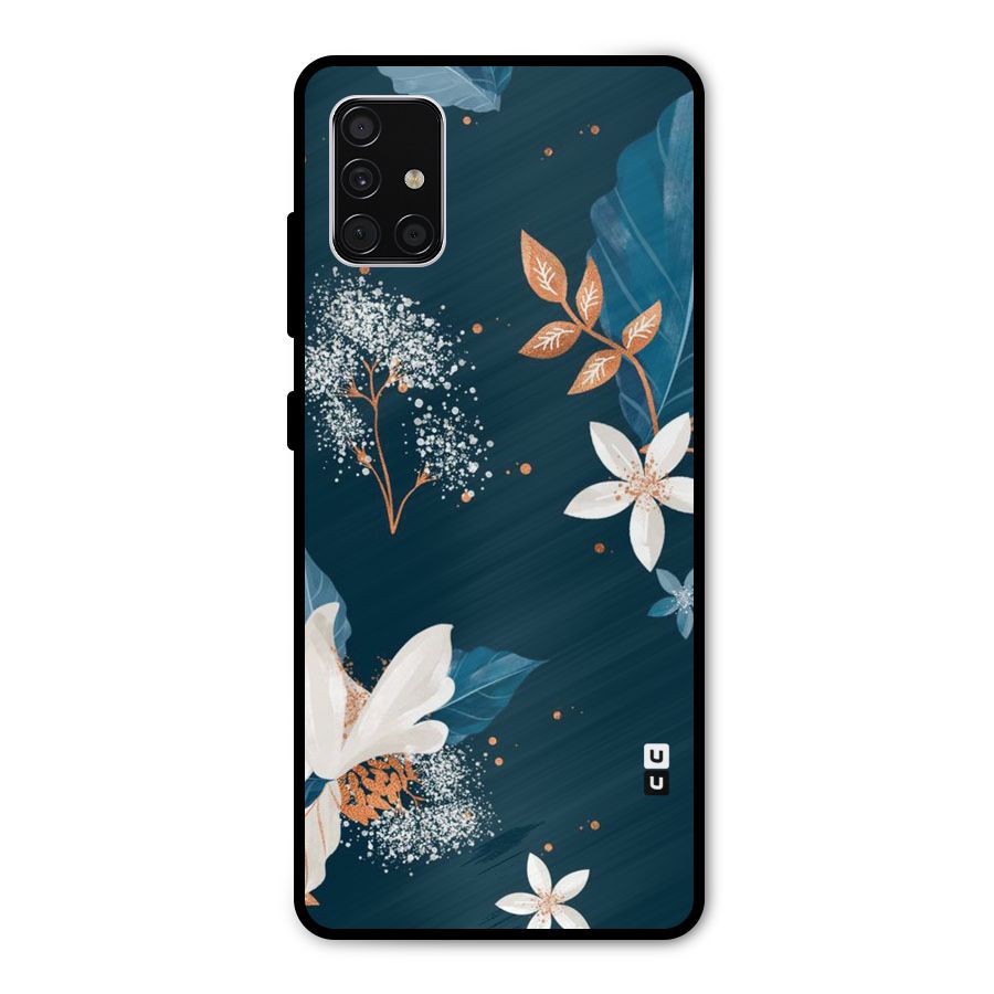 Royal Floral Metal Back Case for Galaxy A51