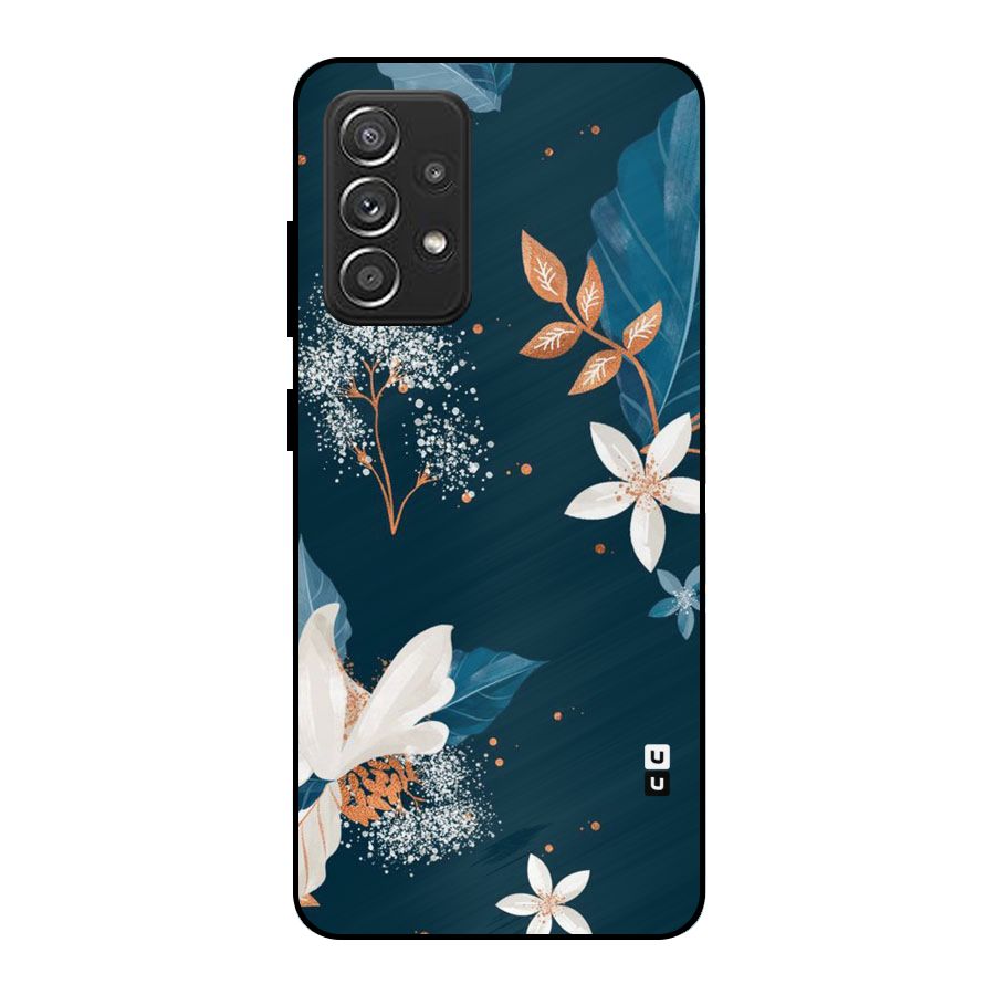 Royal Floral Metal Back Case for Galaxy A52