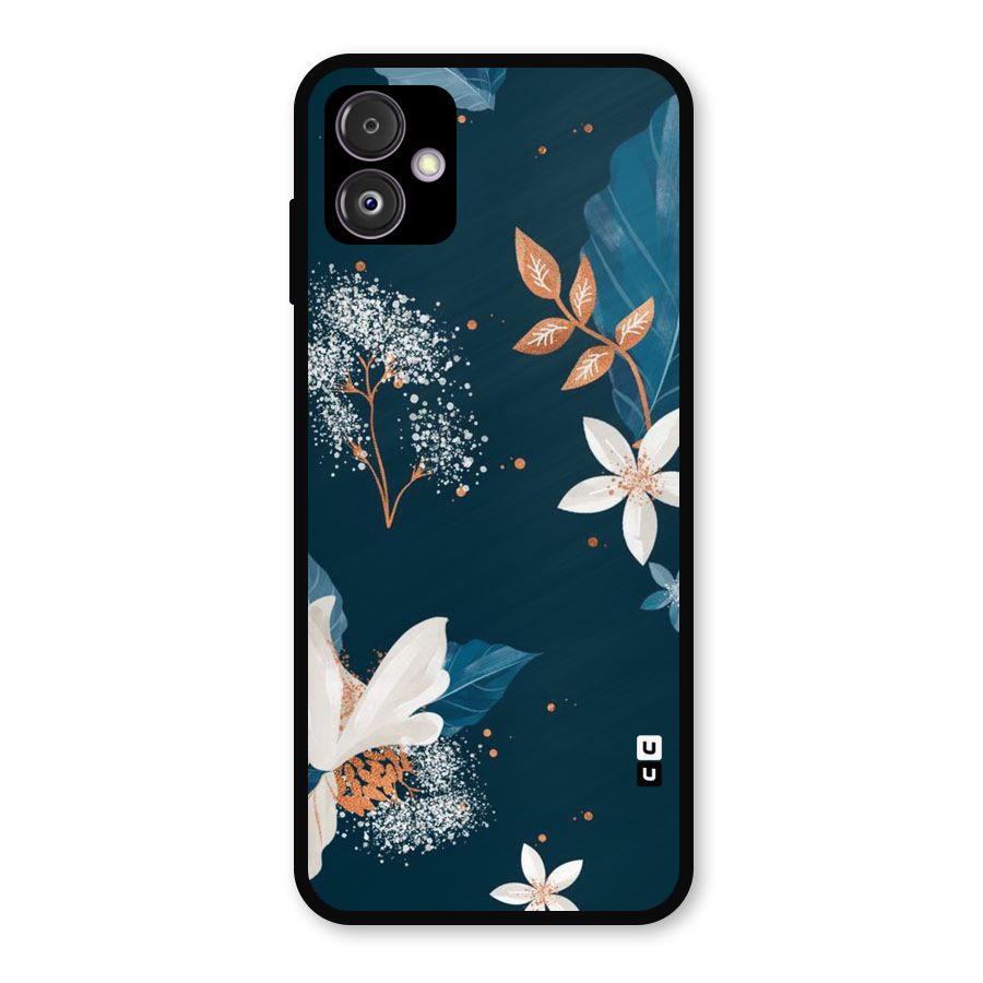 Royal Floral Metal Back Case for Galaxy F14