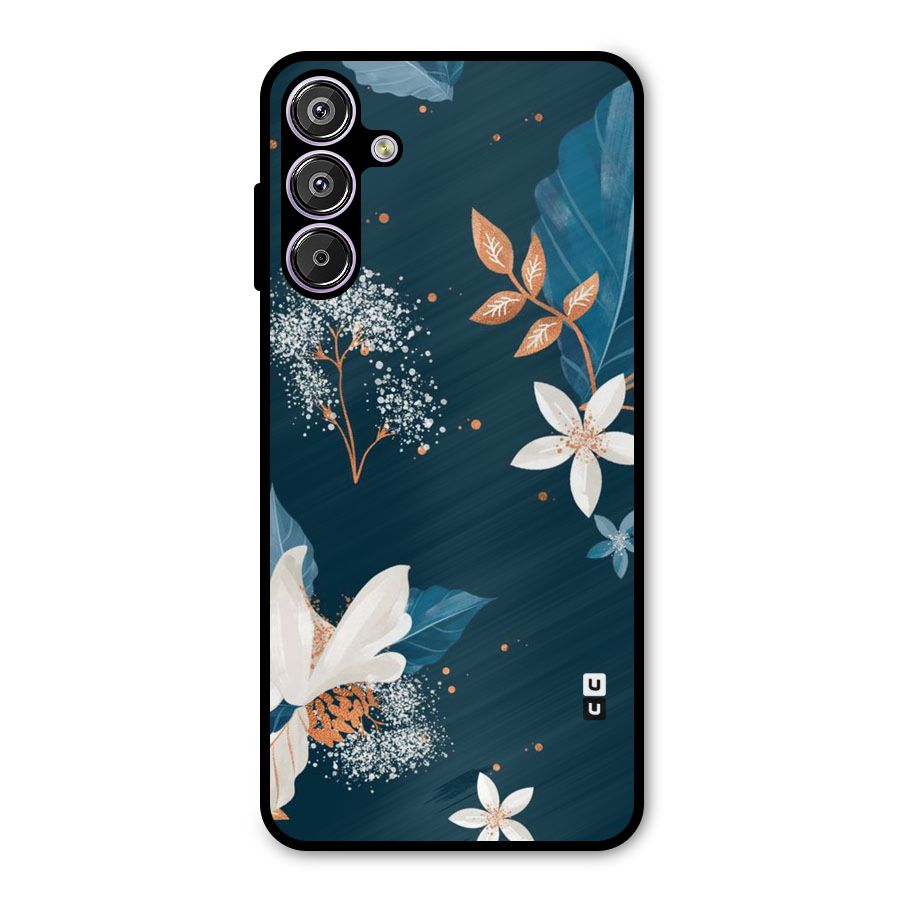 Royal Floral Metal Back Case for Galaxy F15