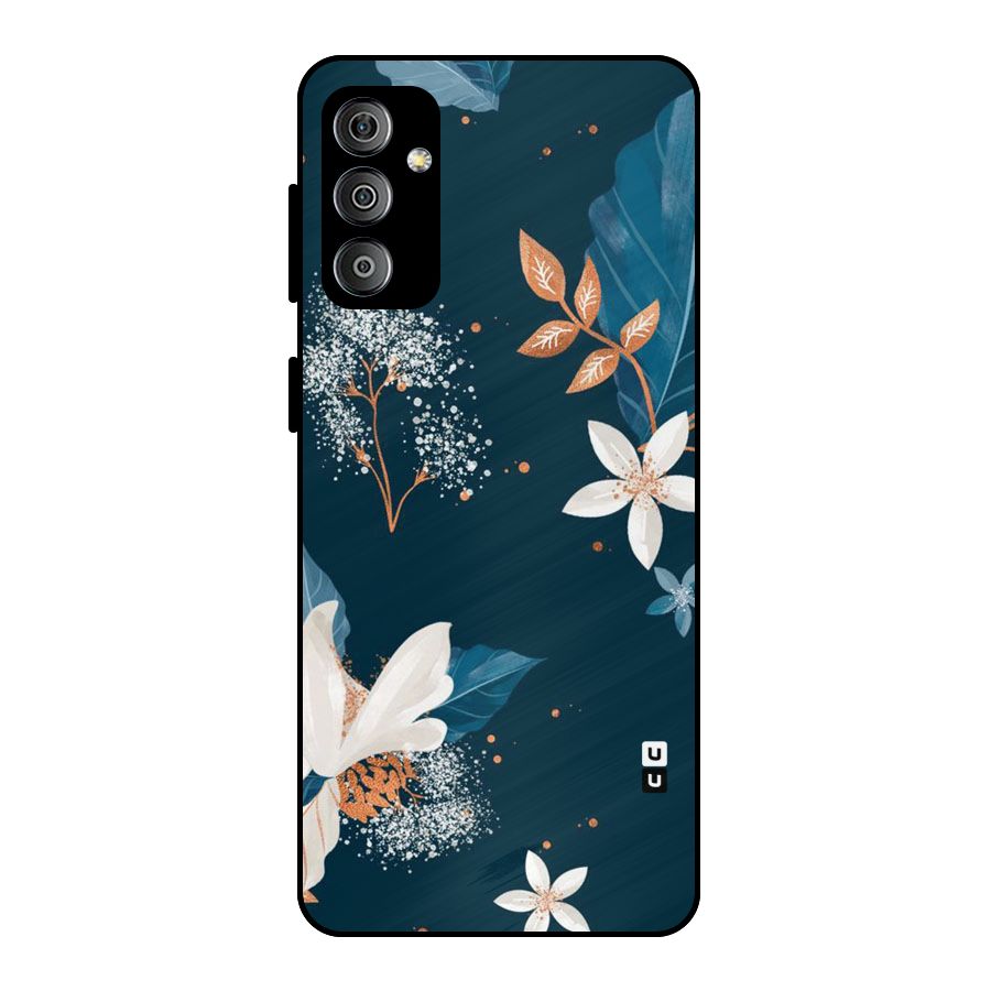 Royal Floral Metal Back Case for Galaxy F23